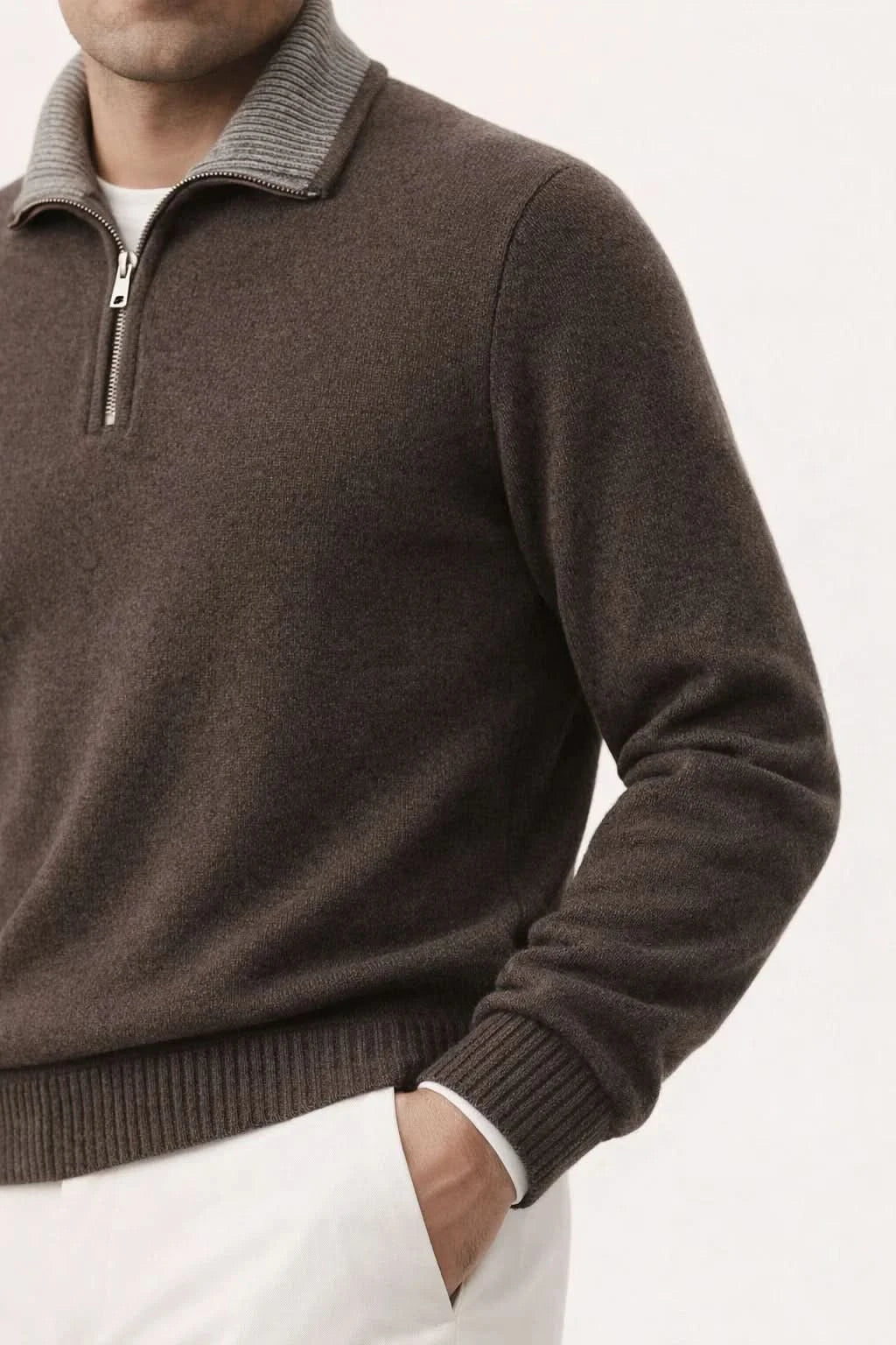 Leonard Classic Zip Up Brown
