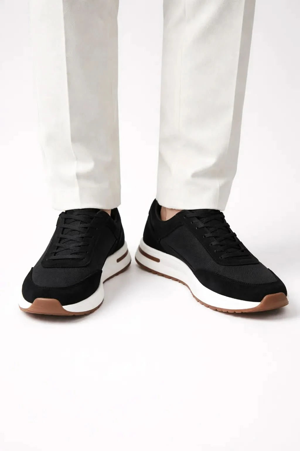 Giuliano Suede City Sneaker Black