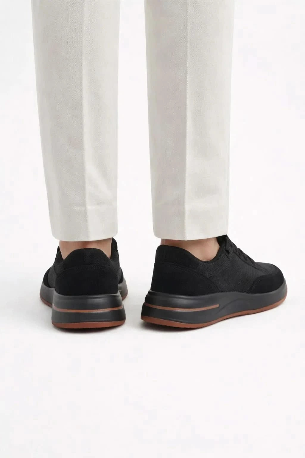 Giuliano Suede City Sneaker Black