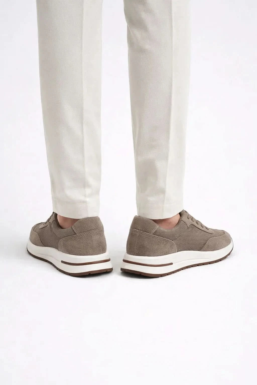 Giuliano Suede City Sneaker Beige