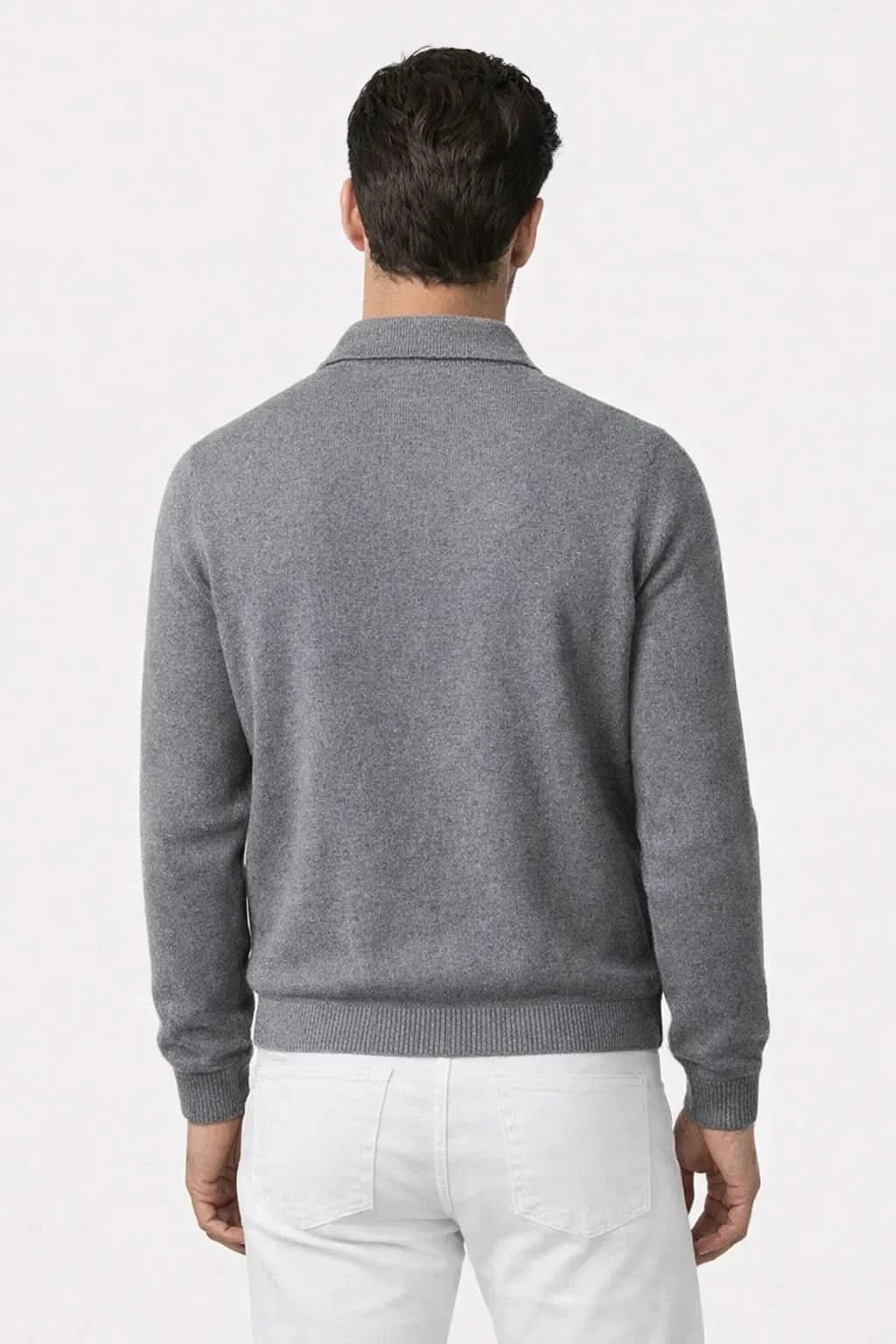 Valero Cashmere Cardigan Grey