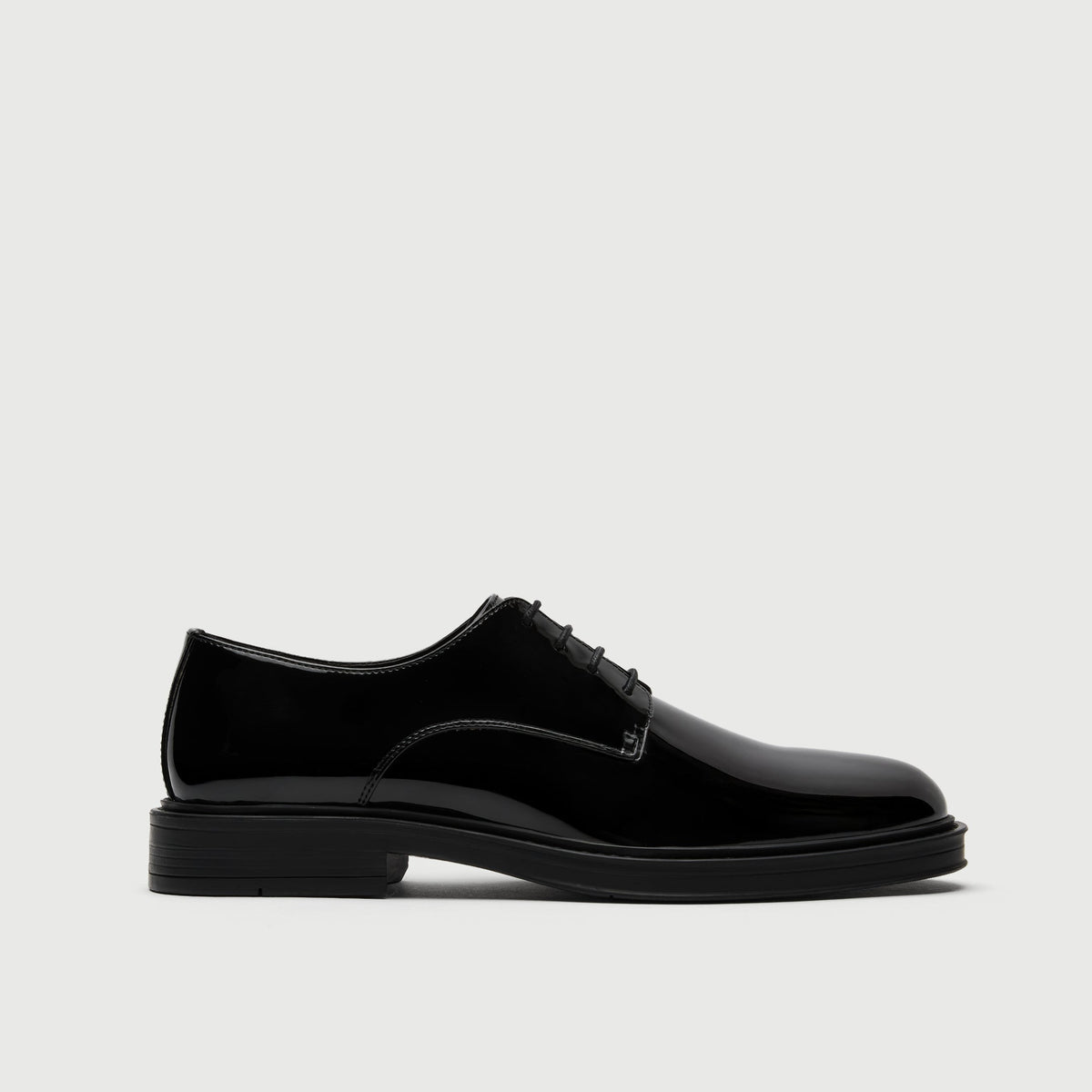 Black Patent Derby Shoe