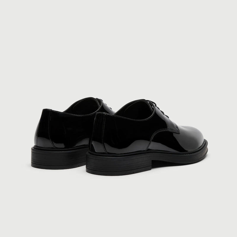 Black Patent Derby Shoe