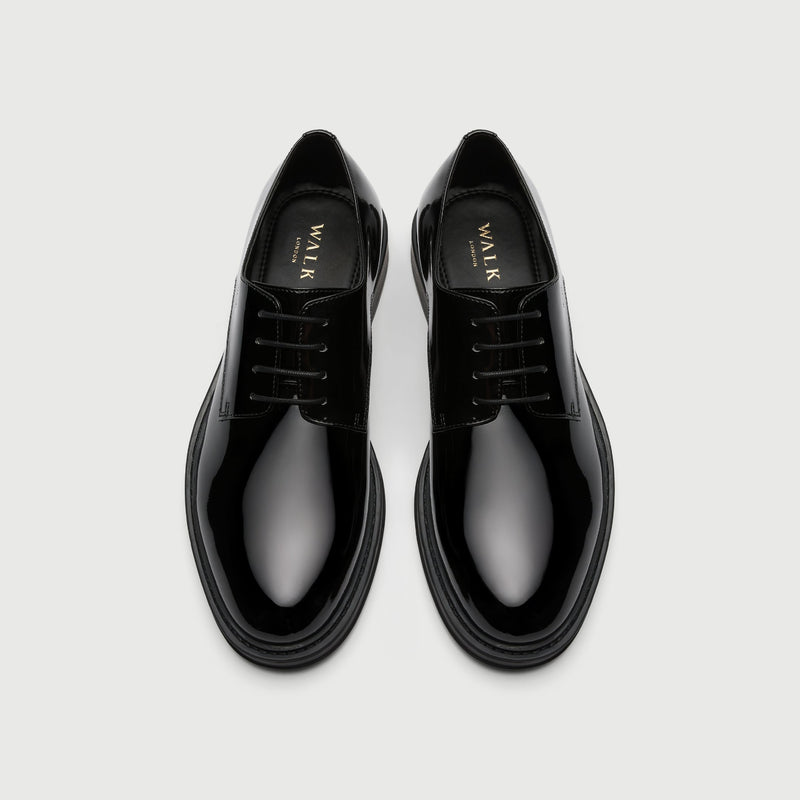 Black Patent Derby Shoe