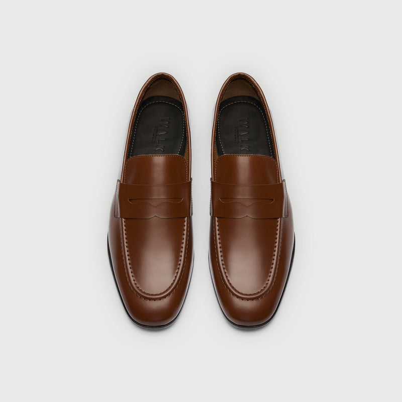 Tan Leather Saddle Loafer